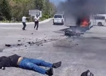 accidente en carretera 307