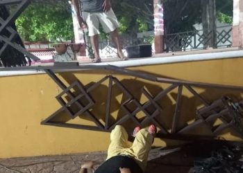 barandal colapsado en Chetumal