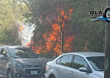 incendio en Cancún