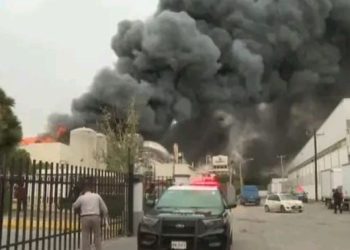 «Incendio en fábrica de Bachoco en Apodaca: columnas de humo invaden el cielo»