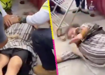 ¡Auch! Actor que interpreta a ‘Barrabás’ cae del escenario en Veracruz