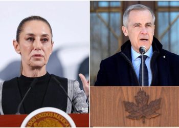 Claudia Sheinbaum y primer ministro de Canadá llaman al diálogo y la soberanía