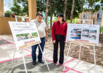 Cumple Estefanía Mercado con la rehabilitación y remodelación del parque Rayadores, en Villas del Sol