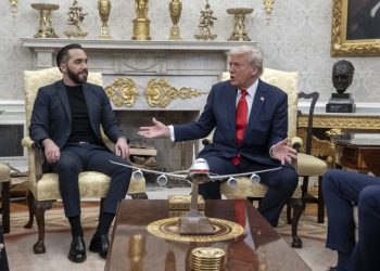 Donald Trump recibe a Nayib Bukele en la Casa Blanca
