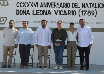 Gobierno de Playa del Carmen conmemora el 236 aniversario del natalicio de Leona Vicario