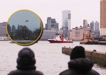 Helicóptero se desploma sobre el Río Hudson en Nueva York