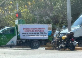 manifestación gaseros Cancún