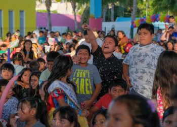 Más de 22 mil niñas y niños de 100 comunidades festejaron el Día de la Niña y del Niño en Quintana Roo
