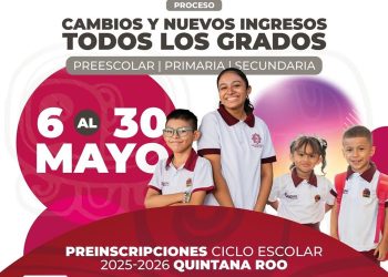 cambio de escuela Quintana Roo