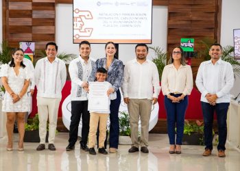 Con Estefanía Mercado, la niñez tiene voz y voto: instalan el Cabildo Infantil 2025 en Playa del Carmen