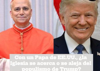 nuevo papa y Donal trump