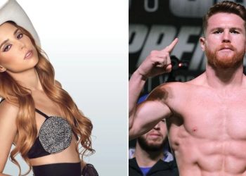 Majo Aguilar Himno Nacional, Canelo Álvarez pelea 2025
