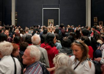 MONA LIZA EN EL MUSEO