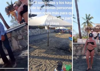 VIDEO «Extranjeros lanzan kayak y causan polémica por desalojo en playa de Manzanillo»
