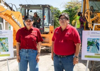 Estefanía Mercado arranca repavimentación histórica en el Centro de Playa del Carmen con inversión superior a 19.9 millones de pesos