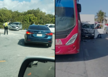 Accidente de tránsito en zona hotelera de Cancún deja un lesionado
