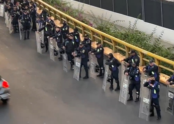 CNTE provoca despliegue de seguridad en el AICM por posibles bloqueos