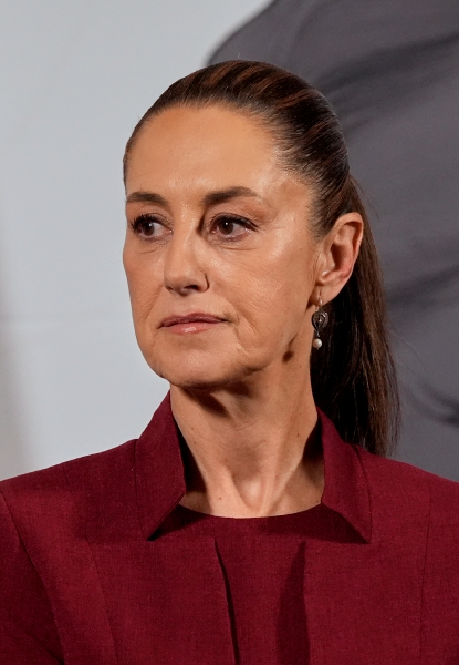 La presidenta Claudia Sheinbaum, quien exhortó a interpretar corridos “positivos”