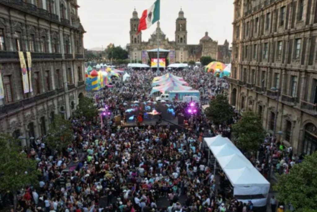 Imagen de la concurrencia para el festival Vitae Fest en el Zócalo