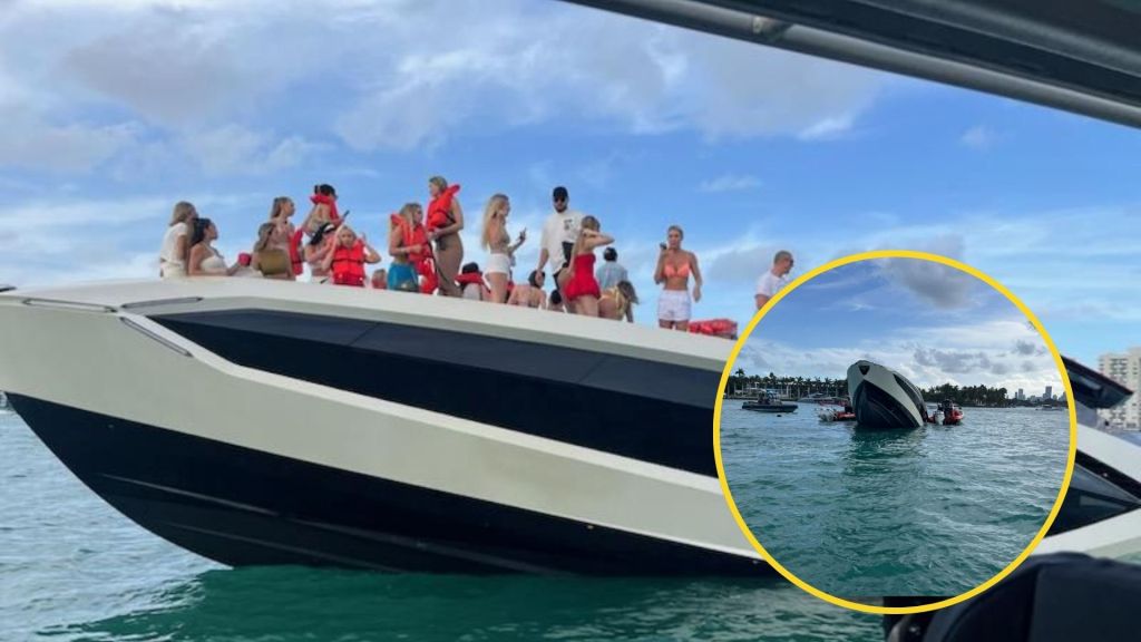 Una fiesta exclusiva en un lujoso yate Lamborghini terminó en un operativo de rescate de los más de 30 influencers que naufragaron