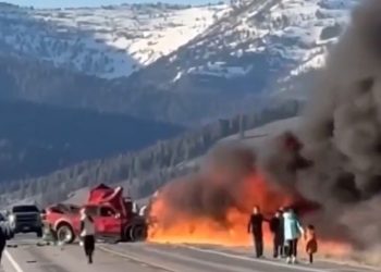 #Video Al menos 7 muertos por choque cerca de Yellowstone