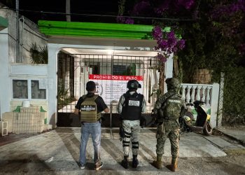 «FGE, Marina y Guardia Nacional aseguran drogas y detienen narcomenudista en Isla Mujeres»