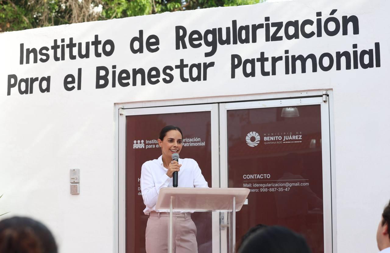 Instituto Bienestar Patrimonial Cancún, regularización terrenos Cancún, Ana Paty Peralta patrimonio Cancún