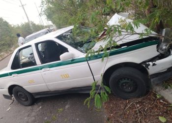 tragedia cancún, accidente cancún, taxista cancún, choque cancún,