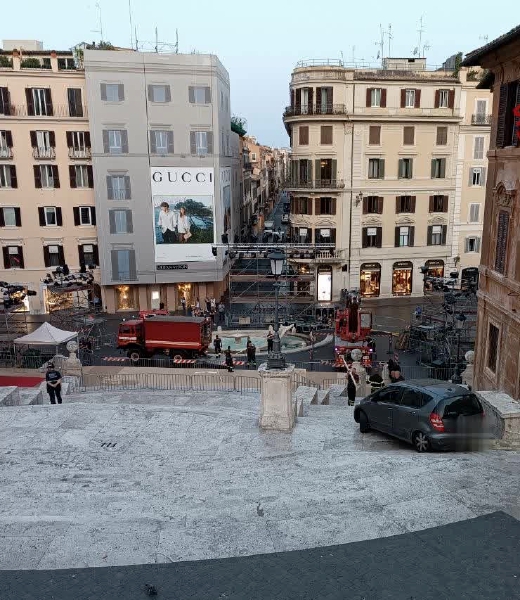 El Mercedes-Benz Clase A en Plaza de España, en Roma
