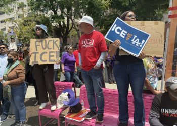 Cientos toman las calles de Texas para apoyar las protestas de Los Ángeles