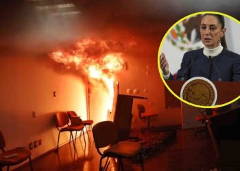 CNTE, en riesgo de perder apoyo por quema del SNTE: Claudia Sheinbaum