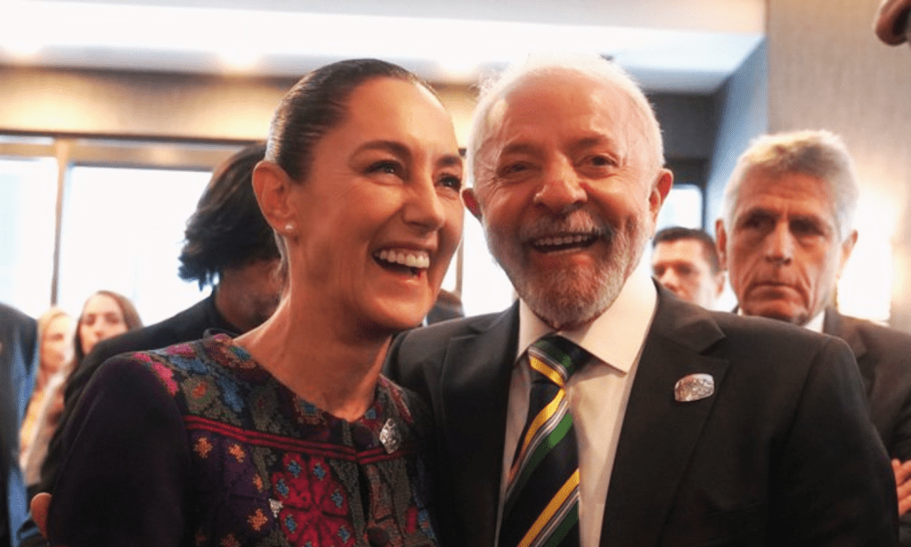 Critican un gesto que Lula da Silva, presidente de Brasil, tuvo con Claudia Sheinbaum en el G7 y circula el vídeo donde el invade su espacio privado