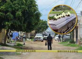 Dejan ataúd con cuerpo de joven en puerta de su casa en Guanajuato