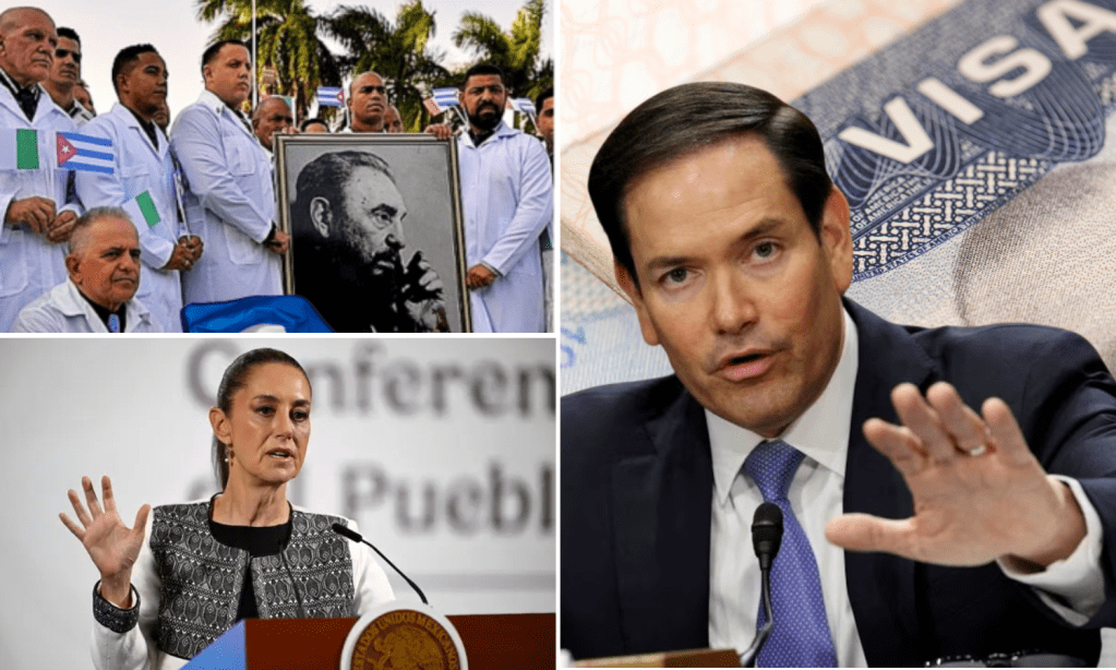EE.UU. restringe visas a funcionarios centroamericanos por contratar a médicos cubanos y México empleó a miles; Claudia Sheinbaum se pronunció sobre el tema