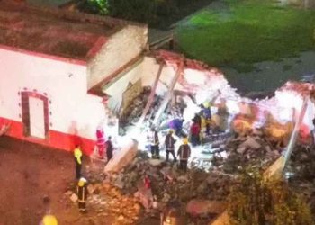 Explosión de pirotecnia destruye iglesia considerada monumento histórico en Tlaxcala