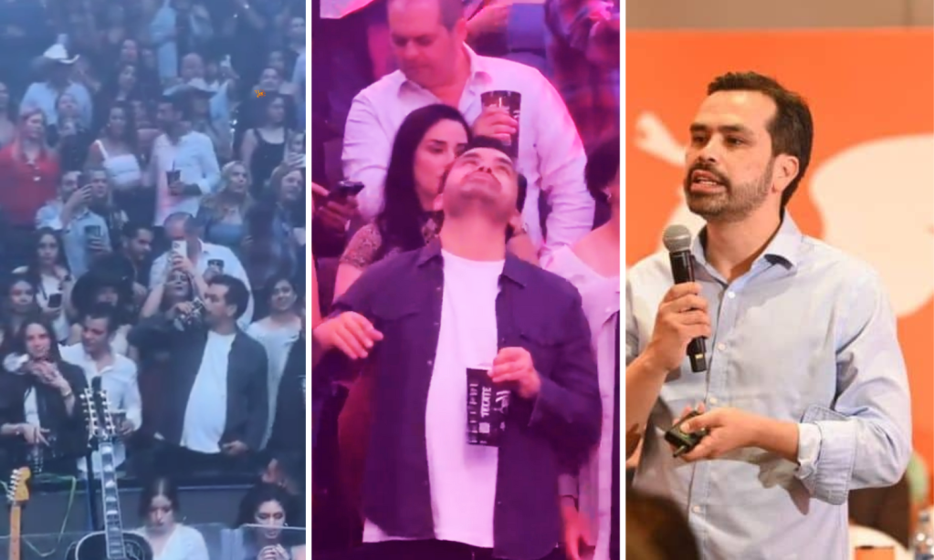 Jorge Álvarez Máynez, presidente del partido Movimiento Ciudadano, fue grabado en estado inconveniente, bebiendo alcohol, en concierto de Carín León