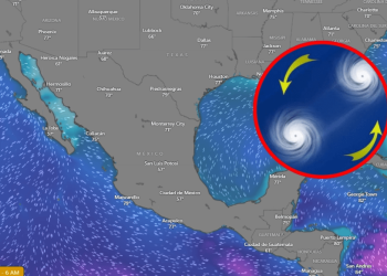 ¿Qué es el efecto Fujiwhara Esto pasará si chocan las tormentas “Bárbara” y “Cosme”