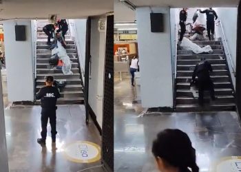 Responden sobre vídeo de oficiales que desalojaron a un indigente en el Metro de CDMX