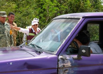 Supervisa Mara Lezama paso provisional construido en menos de 48 horas, en el tramo Altos de Sevilla-Huatusco