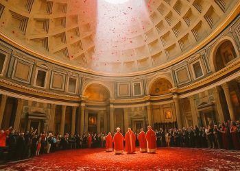 Tradición y fe en Roma: fieles presencian ceremonia de Pentecostés en el Panteón