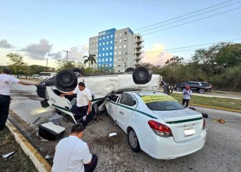 Varios muertos tras fuerte accidente entre transportes públicos de Cancún