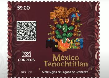 Claudia Sheinbaum conmemora 700 años de México-Tenochtitlán con timbre postal 😍