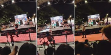 lucha libre Cancún, accidente lucha libre, luchador cae sobre niño, función lucha libre Quintana Roo