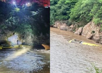 accidente autobús Guerrero, autobús Línea de Oro, tragedia en Ixcateopan, arroyo Ixcateopan