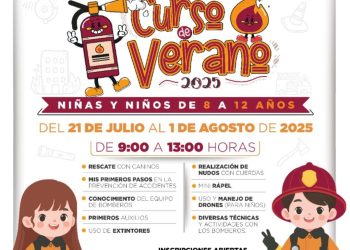 «Curso de verano de bomberos en Cancún promueve la prevención entre niñas y niños»
