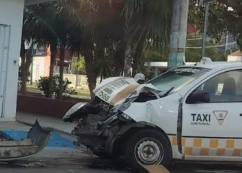 Accidente en el centro de Chetumal deja un lesionado