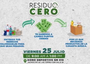 INVITA AYUNTAMIENTO DE BJ A PARTICIPAR EN LA PRÓXIMA JORNADA DE “RESIDUO CERO”