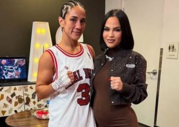 Natti Natasha ilumina la entrada de Amanda Serrano en la histórica trilogía de boxeo contra Katie Taylor