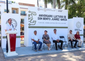 Benito Juárez, aniversario luctuoso Benito Juárez, homenaje Benito Juárez Playa del Carmen