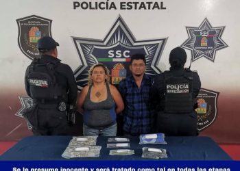 narcomenudeo Cancún, detención por drogas Villas Otoch, José N y Rosalía N detenidos, delitos contra la salud Cancún,